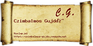 Czimbalmos Gujdó névjegykártya